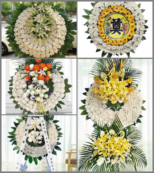 安徽六安市金寨县古碑镇余岭村花圈速递